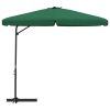 Outdoor Parasol with Steel Pole 118.1" Green
