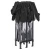 10'x20' EZ Pop Up Canopy Outdoor Portable Party Folding Tent with 6 Removable Sidewalls + Carry Bag + 6pcs Weight Bag Beige Black