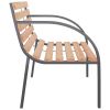 Patio Bench 47.2" Wood and Iron