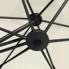 Outdoor Parasol with Steel Pole 118.1" Sand White