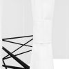 Garden Marquee with Curtains 141.7"x122.8"x104.3" White 0.6 oz/ft²