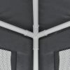 Party Tent with 4 Mesh Sidewalls Anthracite 9.8'x9.8' HDPE