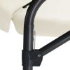 Outdoor Parasol with Steel Pole 118.1" Sand White
