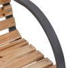 Patio Bench 47.2" Wood and Iron