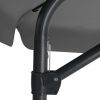 Outdoor Parasol with Steel Pole 118.1"x98.4" Anthracite